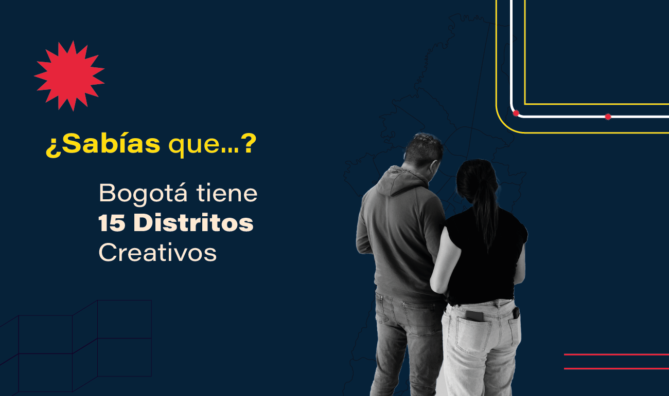 Mapa con la ubicación de los Distritos Creativos