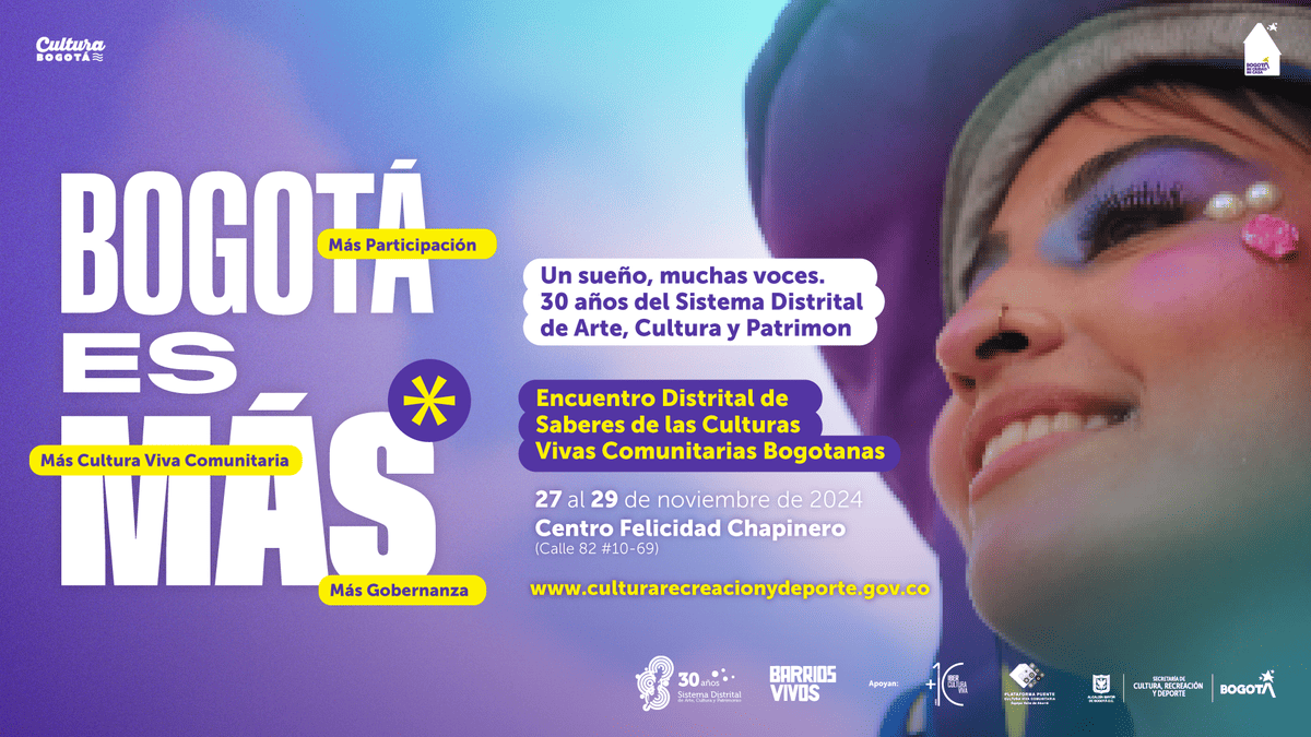 Bogotá ciudad líder en participación y cultura viva comunitaria