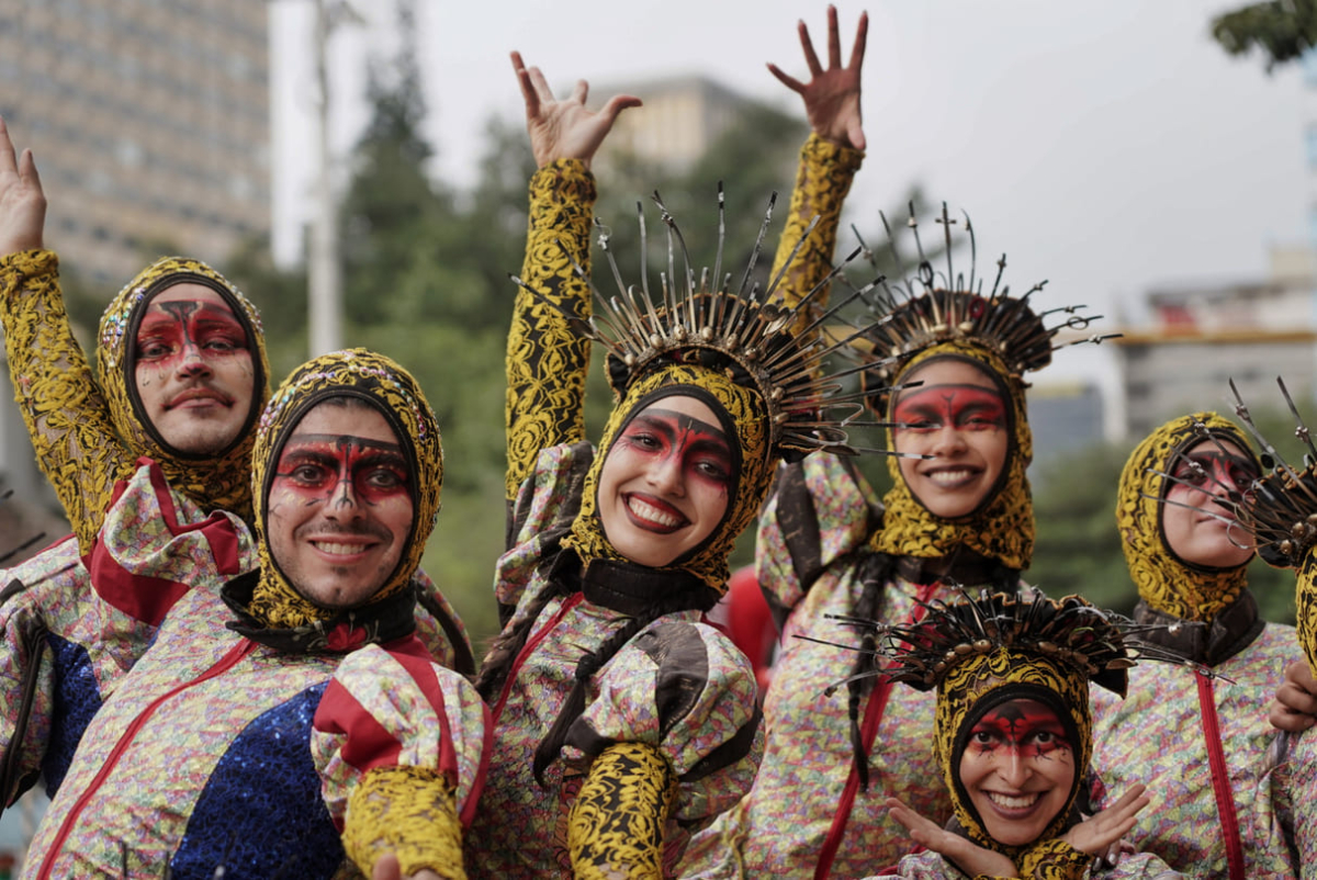 Comparsa navidad Bogotá 2024