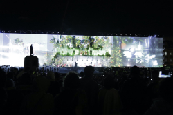 pantalla con luces y mapping