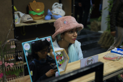 vendedora en feria