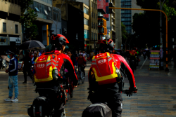 guardianes d ela bici del IDRD