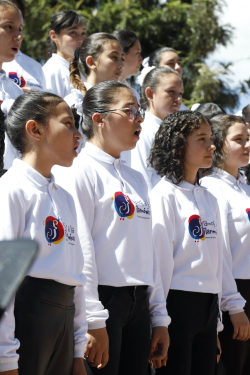 niños del coro filarmónico de Ciudad Bolívar 