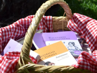 Libros en una cesta
