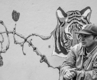Foto mural del líder barrial Jaime Roncancio